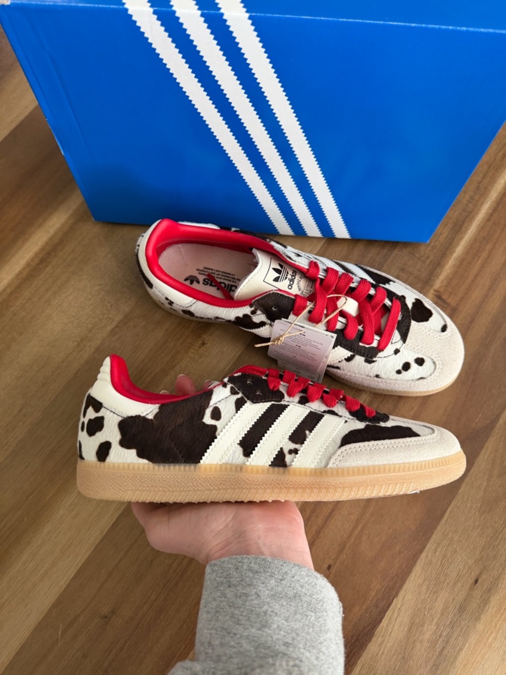 adidas Samba OG Cow Print / Aurora Coffee - Picture 11 of 12
